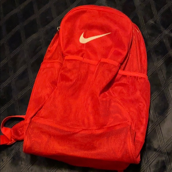 Nike Other - Red Nike Mesh Backpack